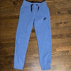 Blue Nike Joggers w/ Black band (size S)